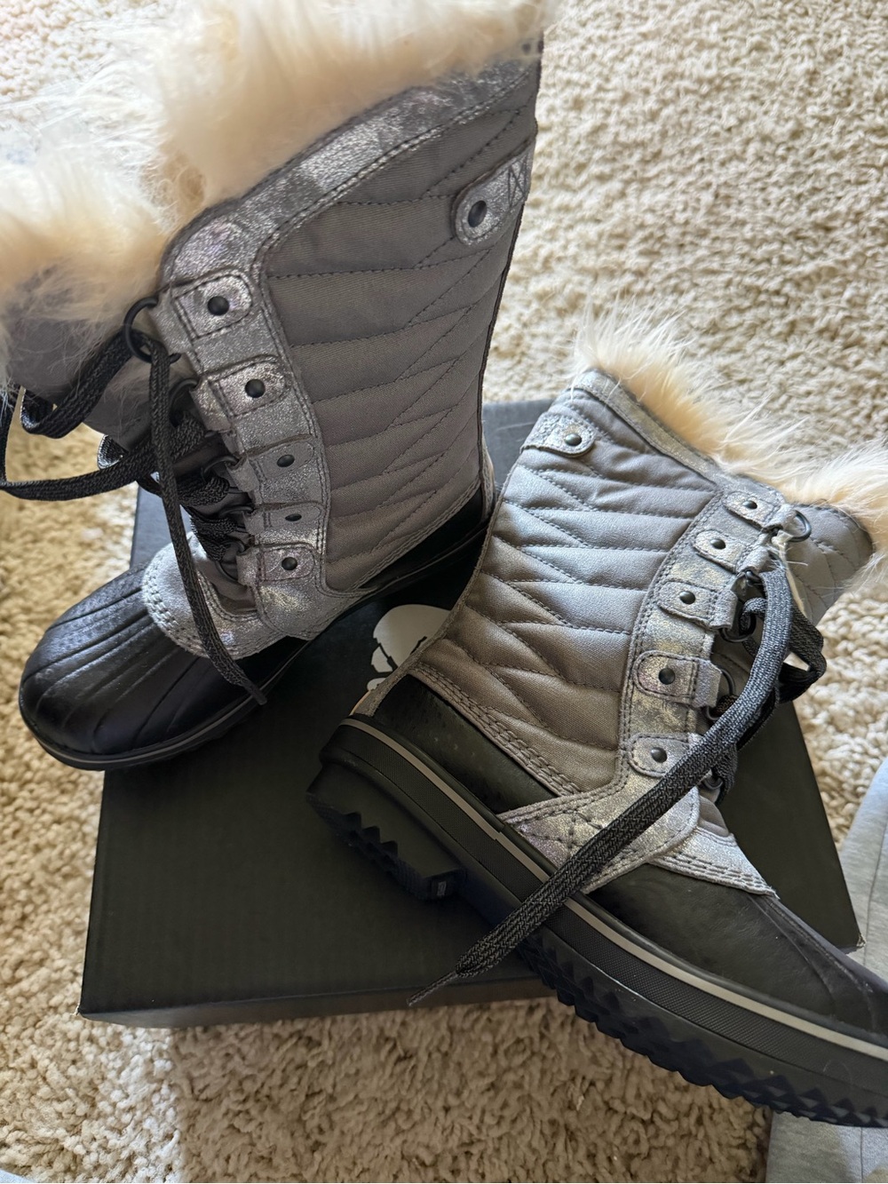SOREL Youth Tofino II Quarry Tan Waterproof Winter Boots Size 2